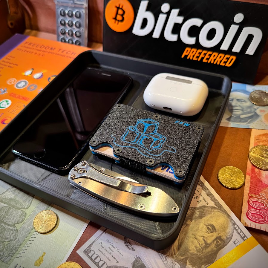 Fiat Melting Away Wallet - Black Blue